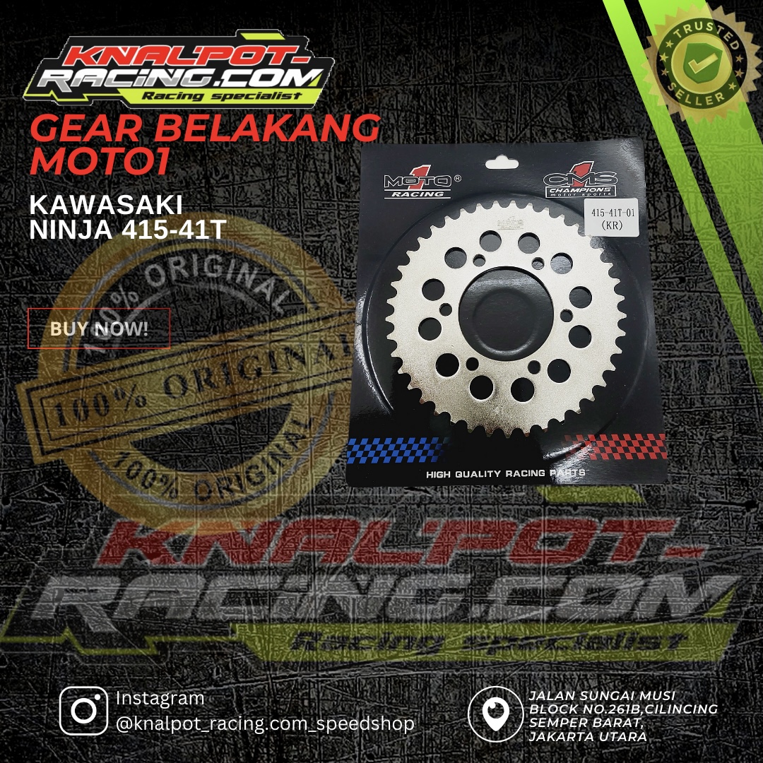 GEAR BELAKANG MOTO1 KAWASAKI NINJA 415-41T